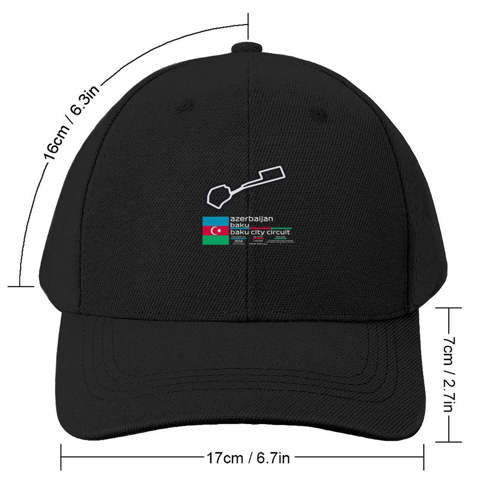 Baku City Circuit F1 Records Baseball Cap Rave fishing hat Women's Beach Men's