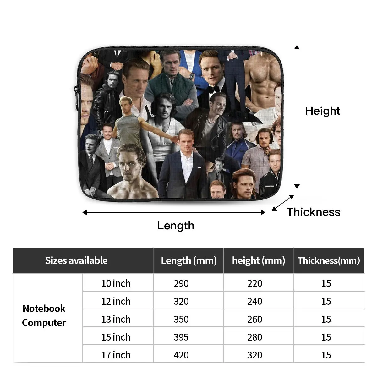 Рисунок 4 - Чехол для ноутбука Sam Heughan