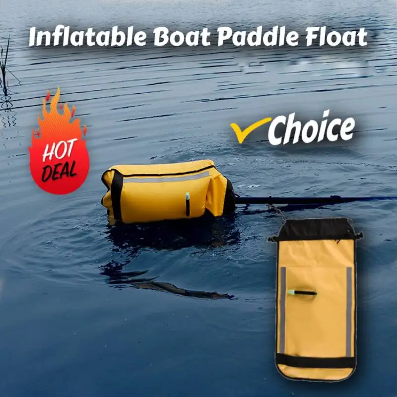 

Canoe Inflatable Boat Paddle Float Safety Bag kayak paddle float Kayak Chamber Quick Release Buckle water lifesaving equipment