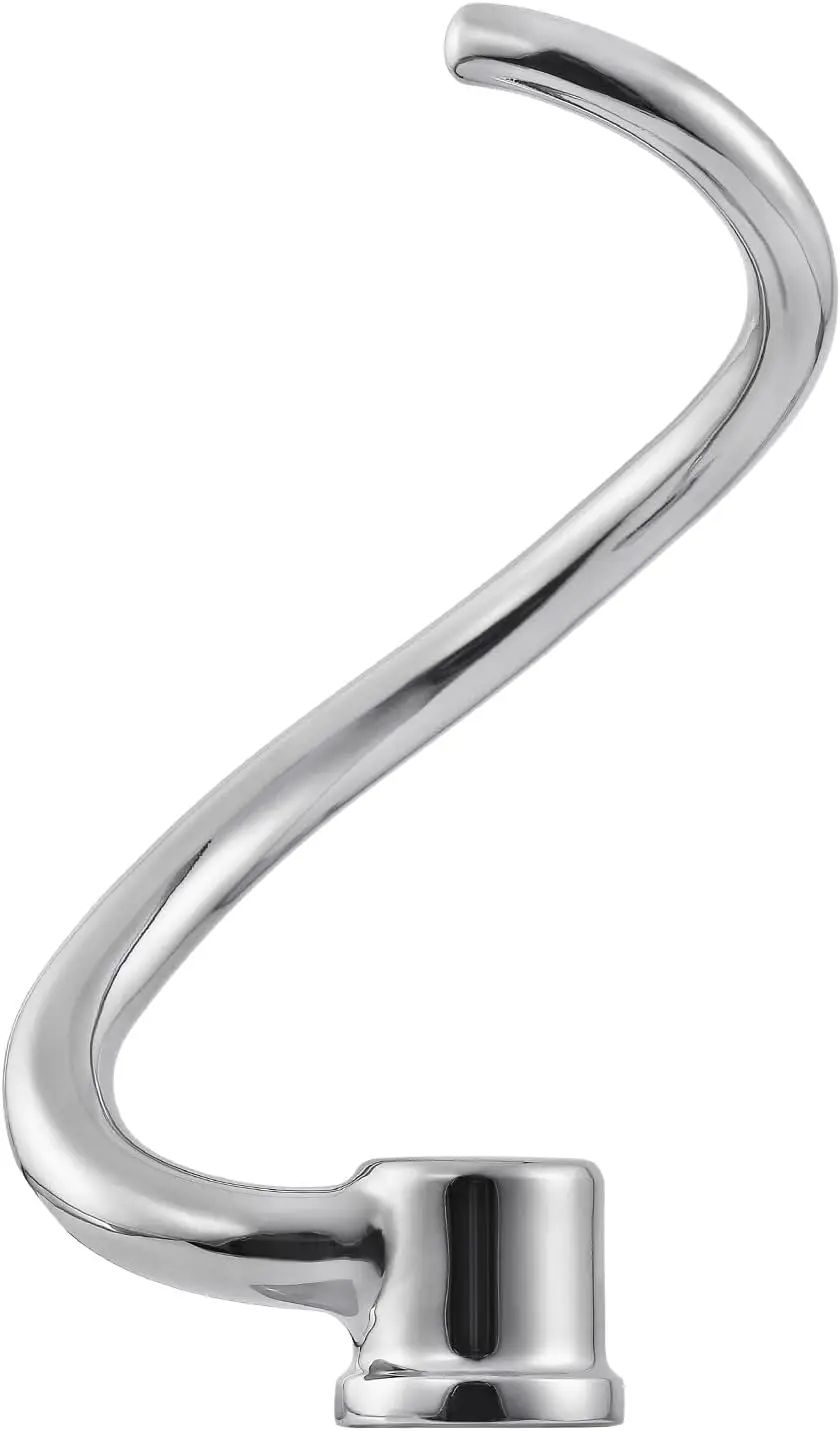 6 QT Dough Hook for KitchenAid Mixer, Stainless Steel Spiral Dough Hook Attachment