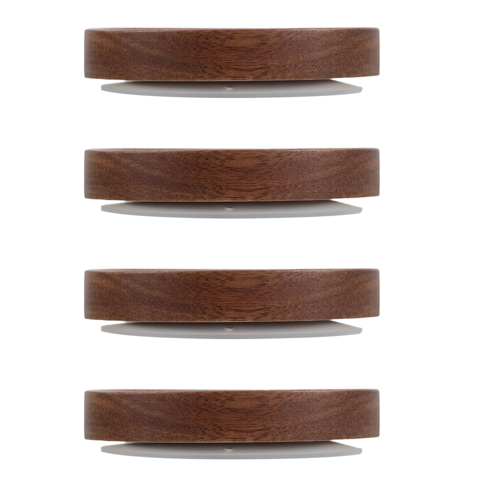 

4pcs Acacia Wood Jar Lids Wide Mouth Replacement For Glass Mason Canning Storage Airtight Wooden Lid Container Covers Kitchen