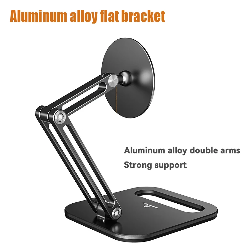 BONERUY-Suporte Dobrável Tablet Magnético, Suspensão Ajustável, Suporte iPad para 5-14 "Phone Stand