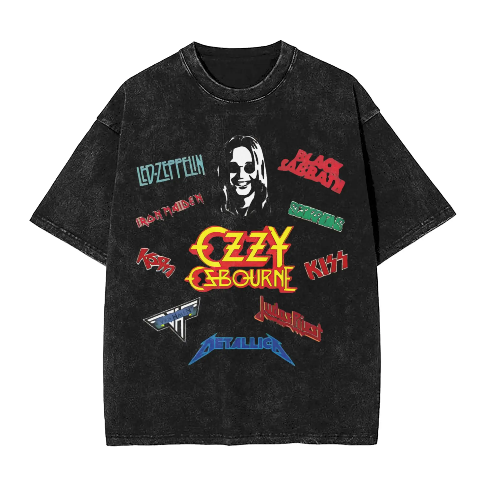 

Black Sabbath Heavy Metal Tribute Band Men's T Shirt Washed Humorous Tee Shirt Short Sleeve O Neck T-Shirt 100% Cotton Tops