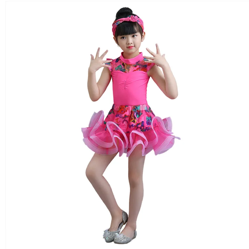 Vestido de baile latino para niños, ropa de entrenamiento de manga corta separada, traje de baile latino de Grado Profesional, nuevo