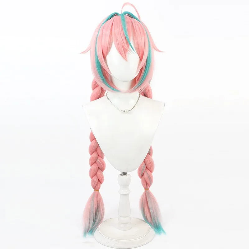 Genshin Impact Varesa peluca cosplay fila de maíz pelo grueso regalo de Halloween