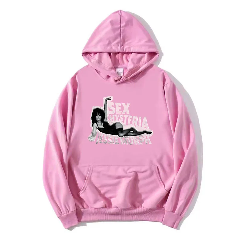 Jessie Murph Sex Hysteria Bed Hoodies Long Sleeve Fashion Female Sweatshirt Graphic Printing Pullovers Hooded Fleece Women Hoody