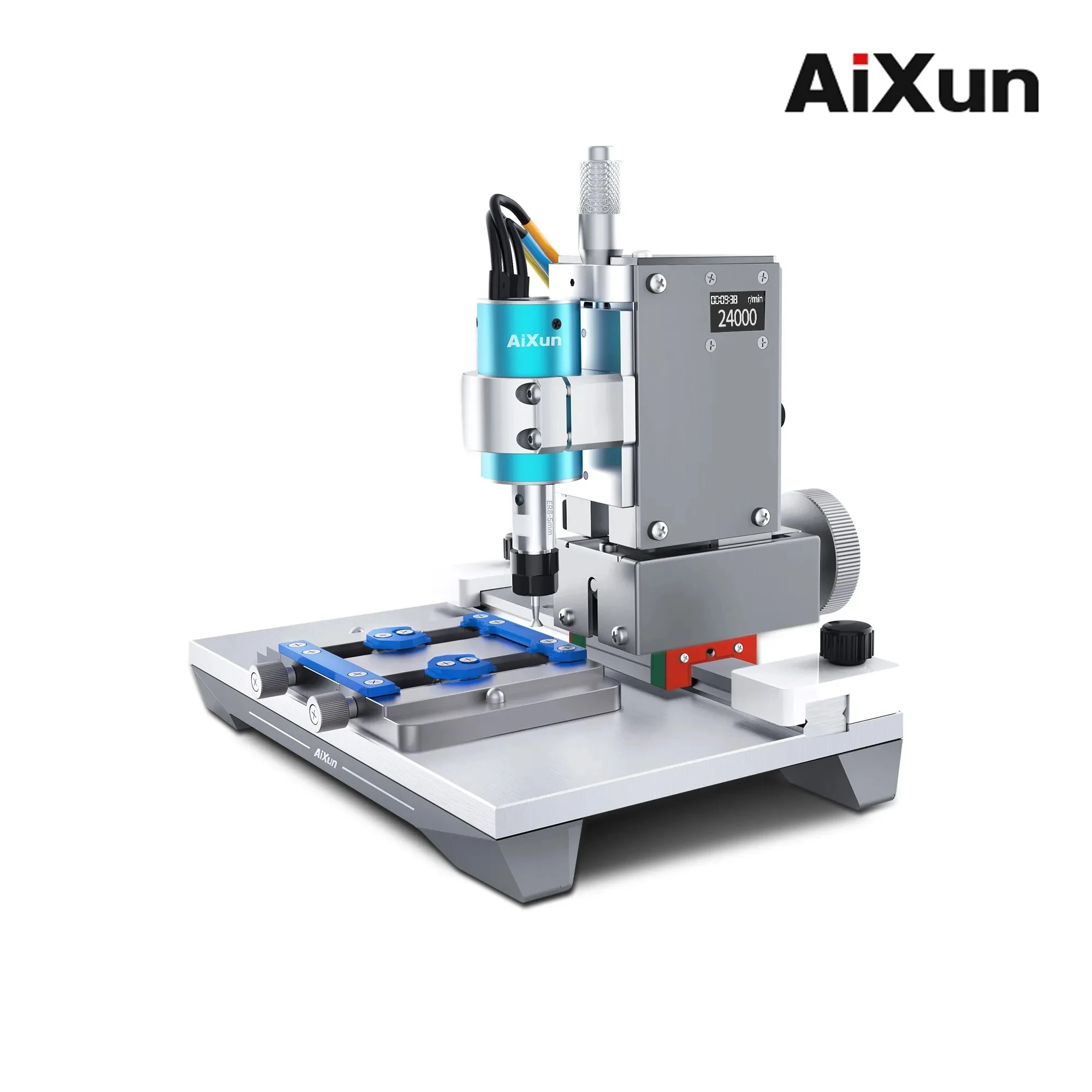 JC Aixun 2ND GEN Professional CPU Chip Grinding Machine Mobile Phone Motherboard Hard Disk IC LCD PCB Grinder Polishing Tool Set