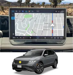 Tempered glass screen protector film For VW Tiguan 3 2024 2025 15INCH Car GPS Navigation Center Touch Display