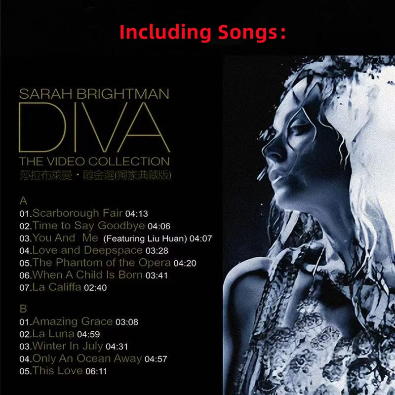 Classic Sarah Brightman Music Vinyl LP Diva The Singles Collection Album 12 In Long Playing Record Cosplay Turntable Phonograph view 4