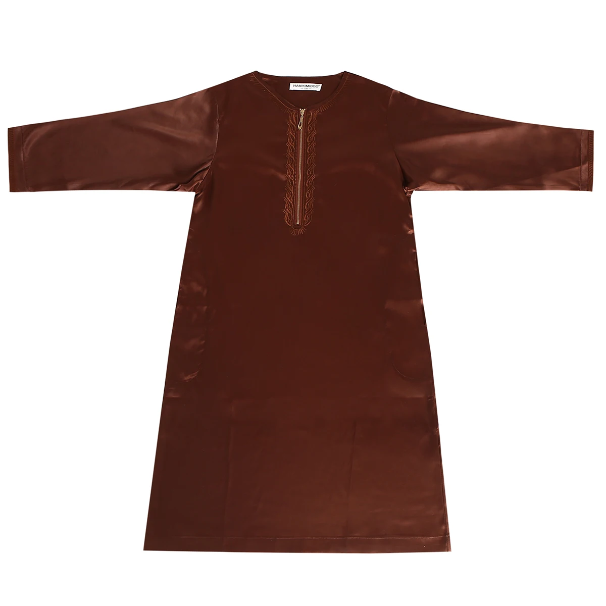 

2025 Muslim Boys Kids Saudi Robe Thoub Jubba Thobe Arab Dress Zipper Islamic Clothing Maxi Gown Abaya Ramadan Thawb Middle East