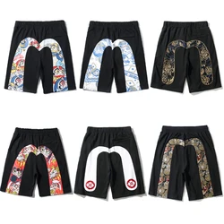 2023 New Men's Essential Summer Casual Shorts Printed Hip-hop Breathable Pure Cotton Sports Shorts