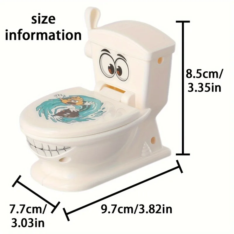 Ejection Toilet Joke Toy Stool Toilet Seat Two-Person Interactive Battle Table Game Spoof Poops Fun Simulation Toys for Kids