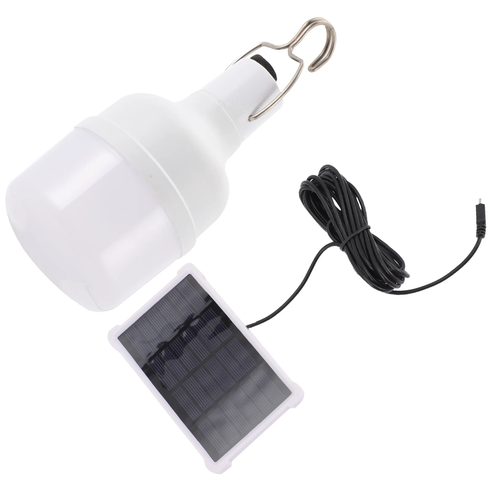 

Solar Light Bulb Outdoor Solar Powered Lantern Durable Plastic Material for Camping Party Decoration Emergency LED Globe Light