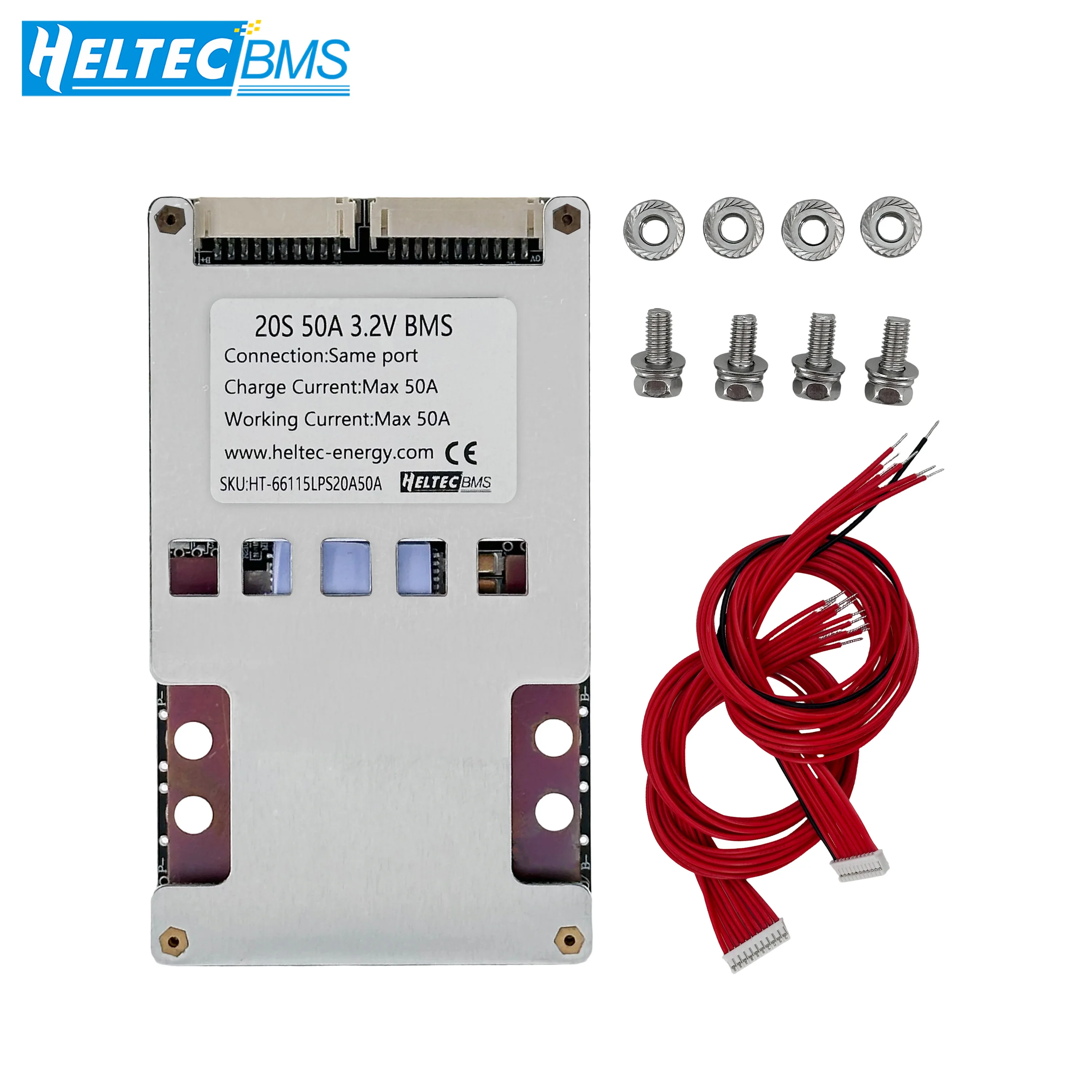 Heltecbms 20S BMS 60V 72v 30A 50a 80a 120A Same Port Li-ion LiFePO4 Battery Protection Board with Balance for E-bike Scooter DIY image 6