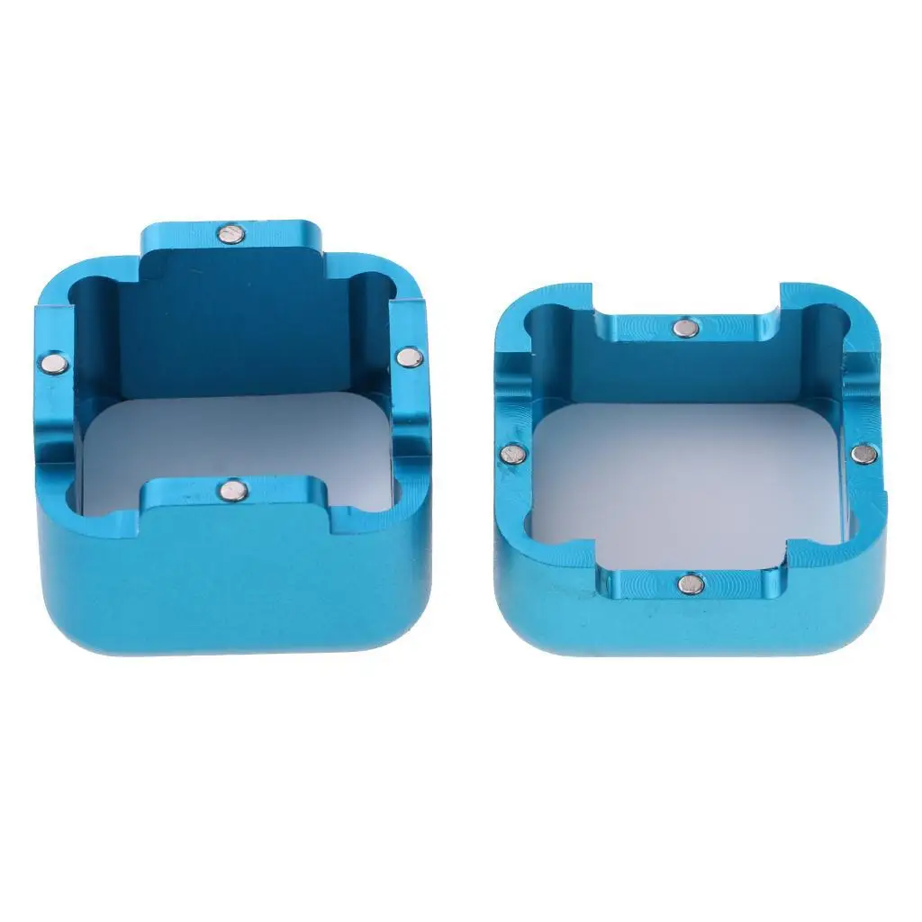 

Aluminum Billiards Pool Cue Chalk Holder Snooker Stick Tip Chalk Case Blue