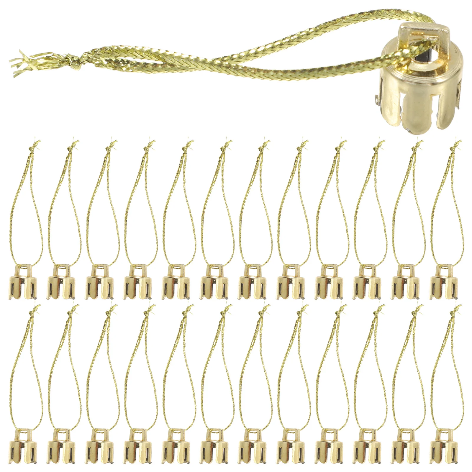 

1000Pcs Christmas Ball Caps DIY Plastic Ornament Hangers Caps Xmas Hanging Toppers Ornament Tops for Decoration