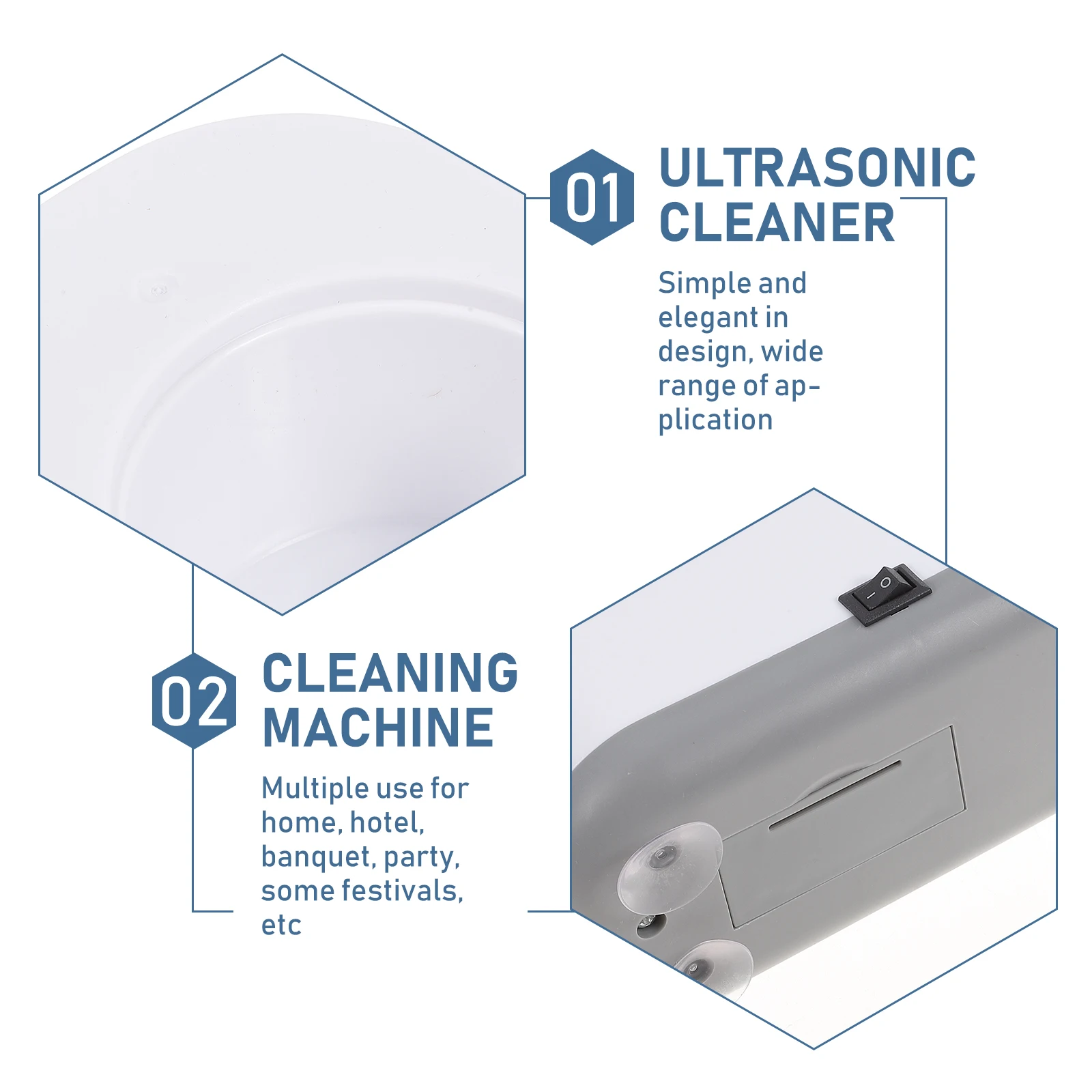 

Jewelry Cleaner Cleaning Machine Ring for Detergent Ultrasonic Silver Pp Watch Eyeglass
