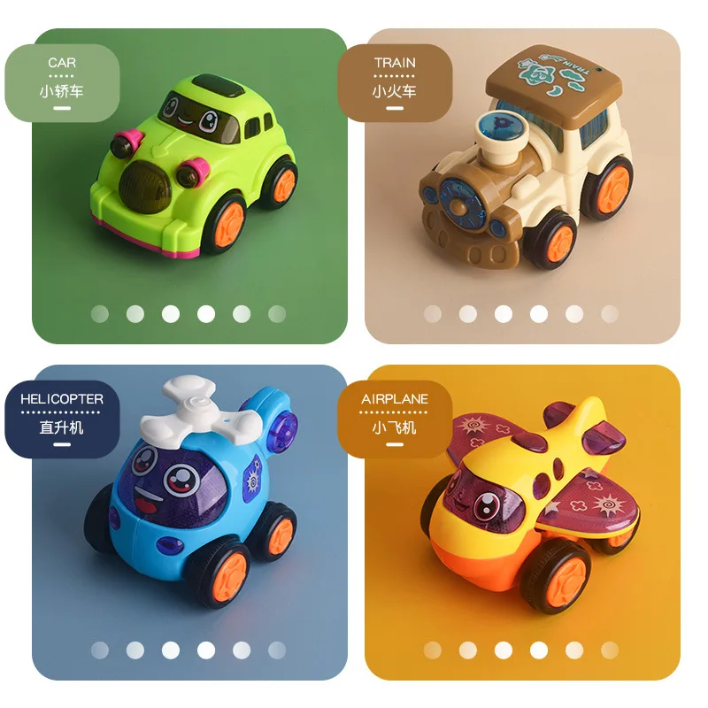 Baby Car Toys Cars Soft & Sturdy Pull Back Car Toys Mini Racing Car Kids Educational Toy for Children Boys Girl 1 2 3 4 5 Years