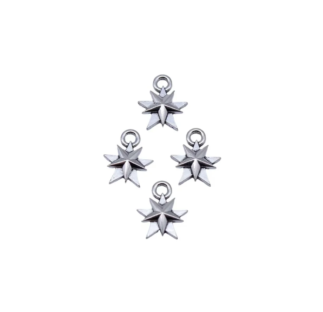 

80pcs 12x9mm Zinc alloy metal tibetan silver plated charm T1319 for jewelry making