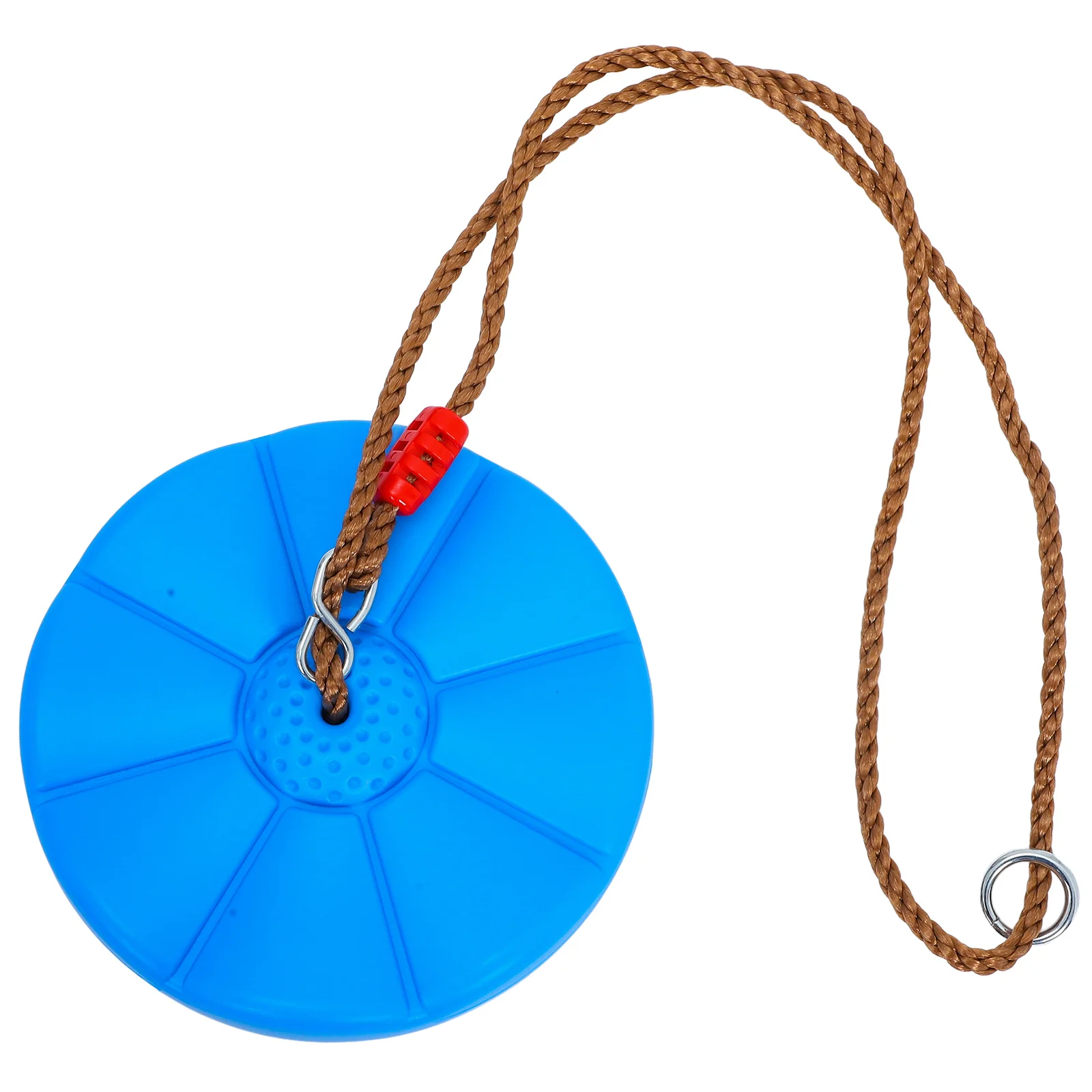 1 set Octagonal Petal Durable Pe Iron Material Easy Install Indoor Outdoor Garden Use Tree Disc Playground Plastic Swing For