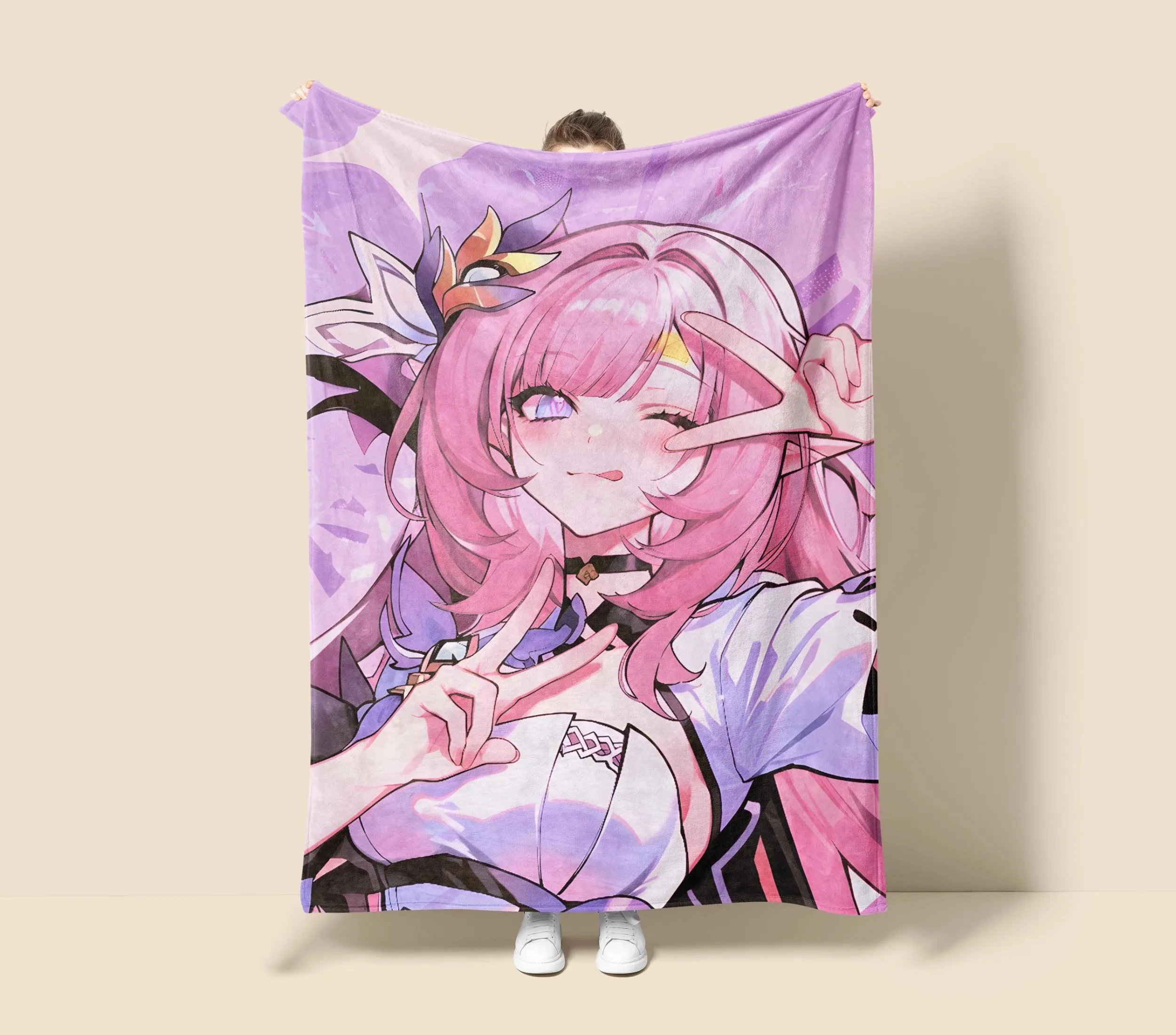 Manta polar de anime Spicy Girl, manta de waifu kawaii, decoración para sala de juegos, arte mural de anime, regalo de Navidad para otakus.