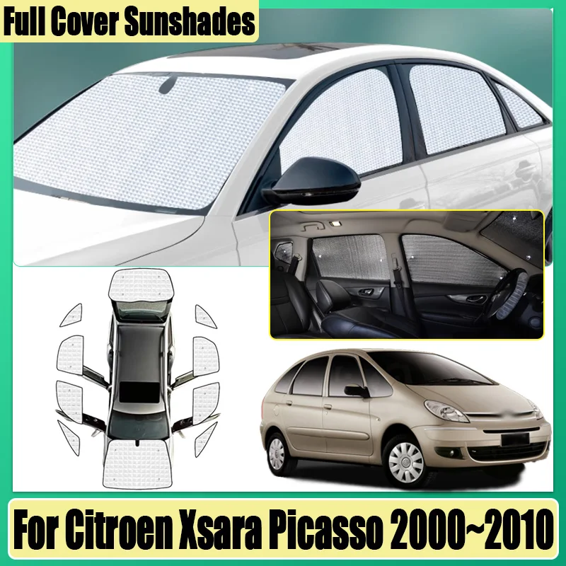 

Для Citroen Xsara Picasso 2000 2001~2010 Авто Солнцезащитный козырек с полным покрытием, защищающий от ультрафиолета, козырек, солнцезащитный экран, аксессуары для окон