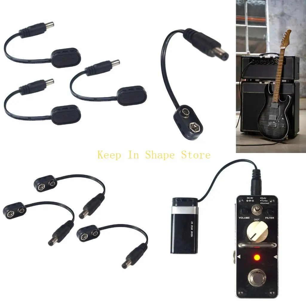 

U1JC 3Pcs/pack Guitar Effect Pedal Power Supply Adapter Guitar Pedal Power Cable Set