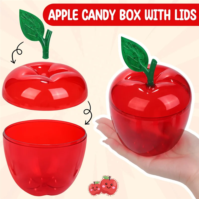 عبوة ABNO-8 من عبوات حلوى التفاح الأحمر - تقدير المعلم، حفلات الزفاف، هدايا الحفلات، مستلزمات العودة إلى المدرسة