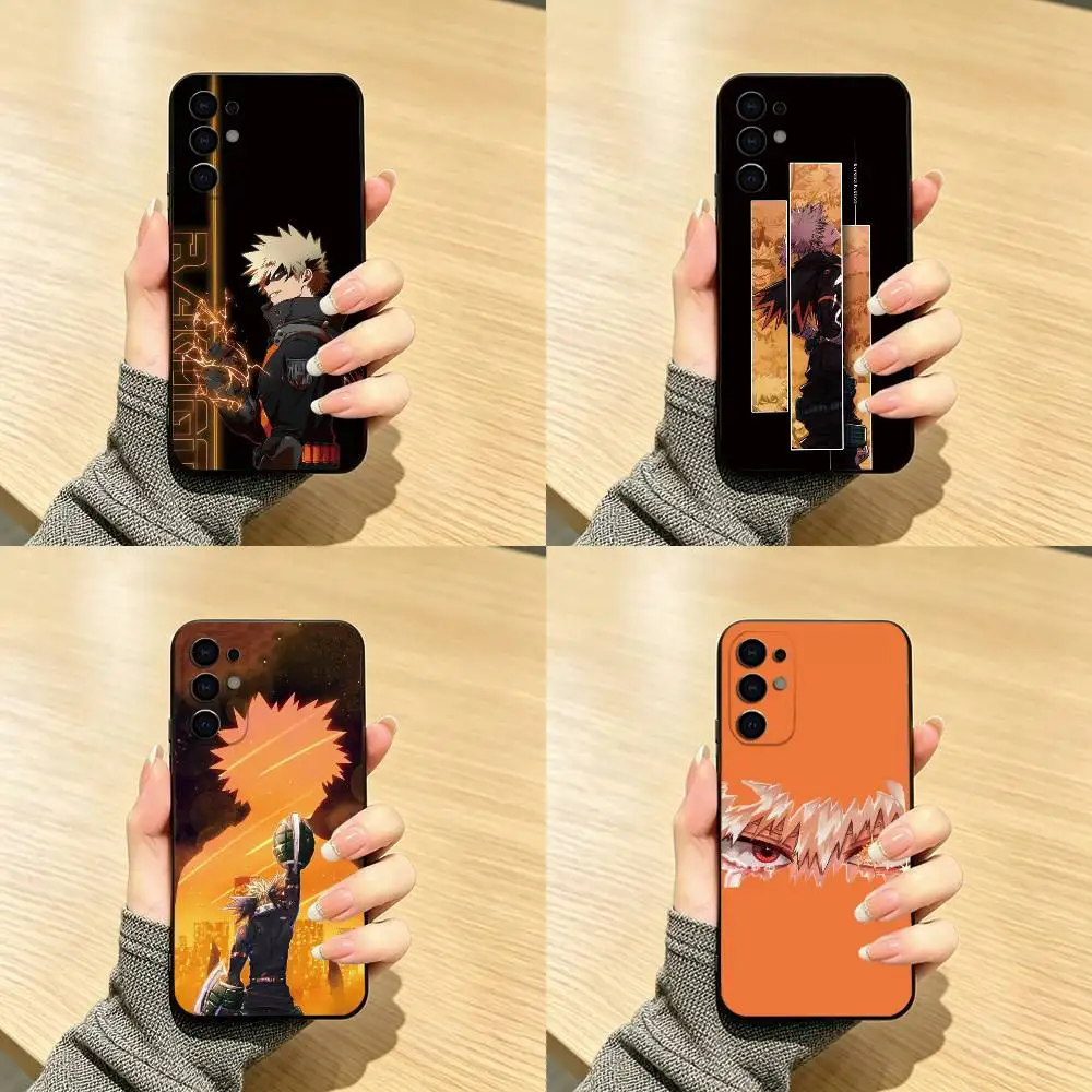 My Hero Academia K-Katsuki Bakugo Phone Case For Samsung S25,S24,S21,S22,S23,S30,Ultra,S20,Plus,Fe,Soft Silicone Black Cover