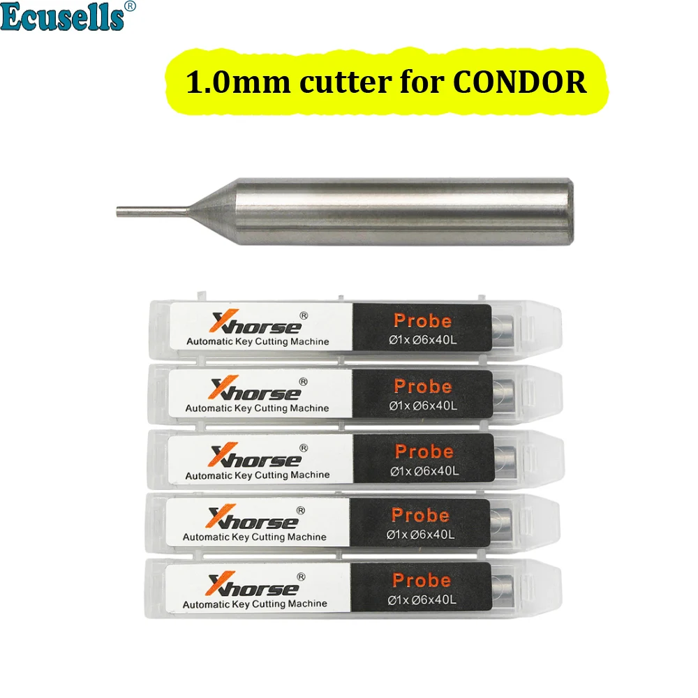 1.0mm 1.5mm 2.0mm 2.5mm Milling Cutter Probe for Xhorse CONDOR XC MINI Plus XC-007 Dolphin XP-005 XP-007 Key Cutting Machine