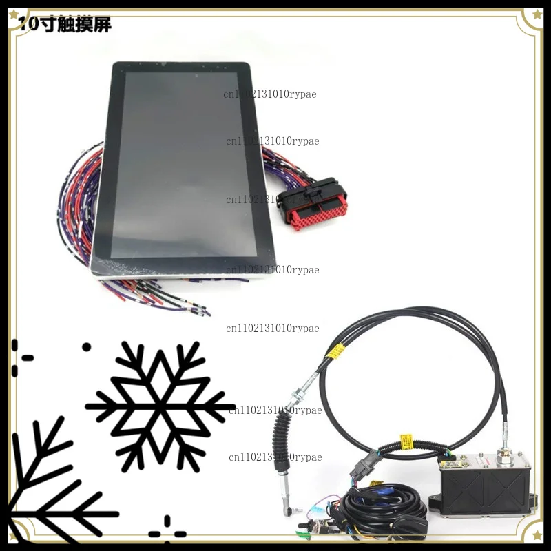 Universal modification of excavator display screens to replace instrument displays
