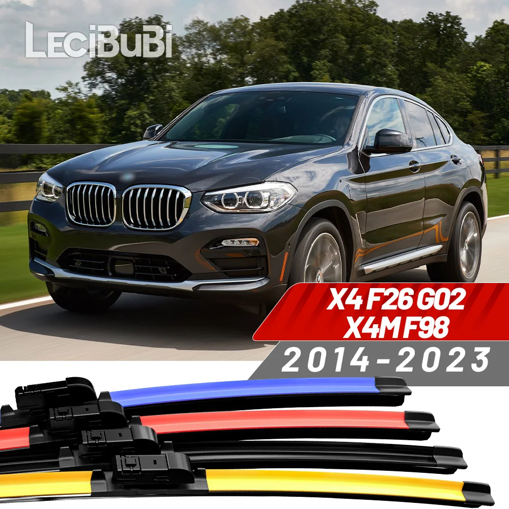2 stücke Für BMW X4 F26 G02 X4M F98 2014-2023 2015 2017 2018 2019 2020 2021 2022 Frontscheibe Wischer Klingen Scheibenwischer