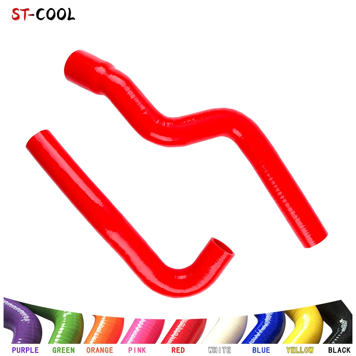 Intercooler Air Cooler Hoses For Jeep Wrangler JK 2.8T CRD EEP / 044A 2007-2011 2008 2009 2010 Silicone Tubes Kit 2Pcs 10 Colors