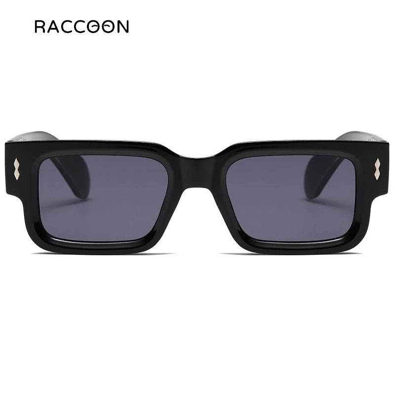 Stylish Designer Sunglasses Men Women Black Shades Jeff Eyewear Classic Modern Rectangle Sun Glasses Vintage Fashion Rivet Brand