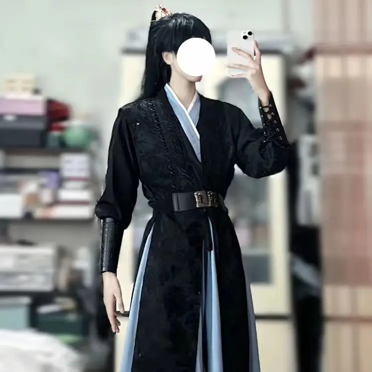 

2025 new Ancient Traditional Hanfu Dress Black Hanfu Set TGCF 2HA Chinese Hanfu Dress Women Men Cosplay Costume