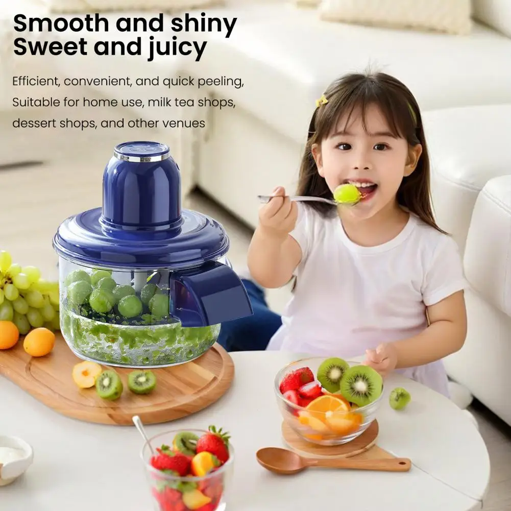 

Electric Automatic Grape Peeling Machine Commercial Fruit & Garlic Peeler Rechargeable for Milk Tea Shops And Business