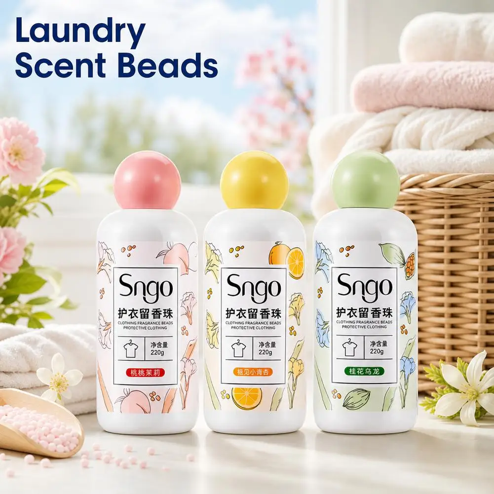 Laundry Scent Booster Beads Long Lasting Fragrance Booster Pellets Fabric Softener Clothes Laundry Beads Remove Odors 220g view 6