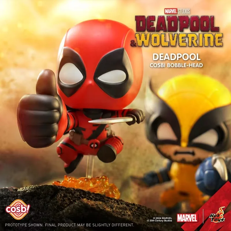 Oryginalne gorące zabawki Deadpool i Wolverine Cosbi Mini Doll kolekcjonerskie figurki Model z pcv zestaw garażowy Anime zabawka peryferyjna