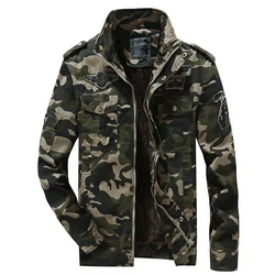 Winter Padded And Thickened Military Camouflage Clothing Workwear Windproof Warm Outdoor Fitness Sports Warm Men's Jackets