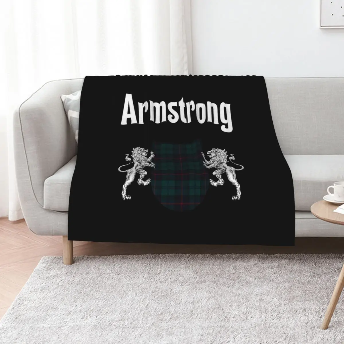 Armstrong Clan Scottish Name Coat Of Arms Tartan Throw Blanket For Baby wednesday Soft Big Plush Bed linens Nap Blankets