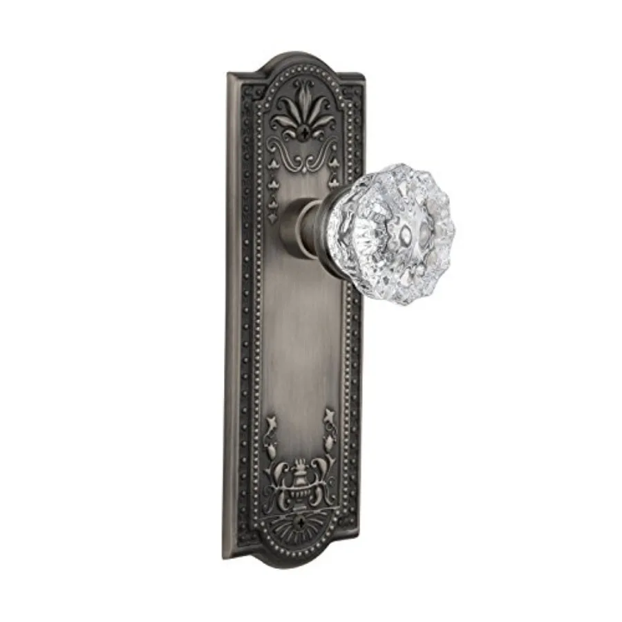 

Warehouse Meadows Plate and Interior Crystal Door Knob