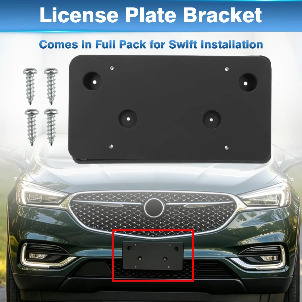 

For Buick Enclave 2018 2019 2021 US Version Car Front Bumper License Plate Bracket Frame GM1068206 84283179 191275652596