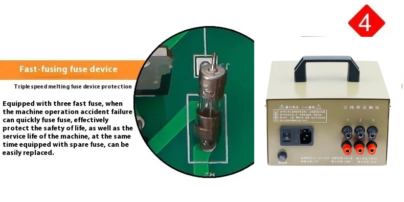 ERC-D6 Elektronische Mausefalle Elektrische Mäusefalle Automatische Hochspannungs-Mausefalle 2500V 180-240V – Detail 8