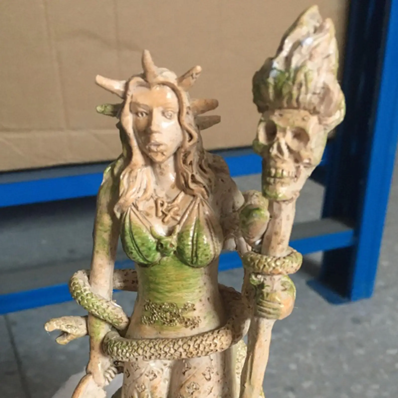 Statue vintage de la déesse grecque de la fertilité, pièce d'art religieuse en résine