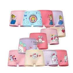 10 Pieces/Lot Children's Girls Panties Cotton Soft Pretty Cartoon Child Underwear for Girls Kids Boxer Panties Breathable