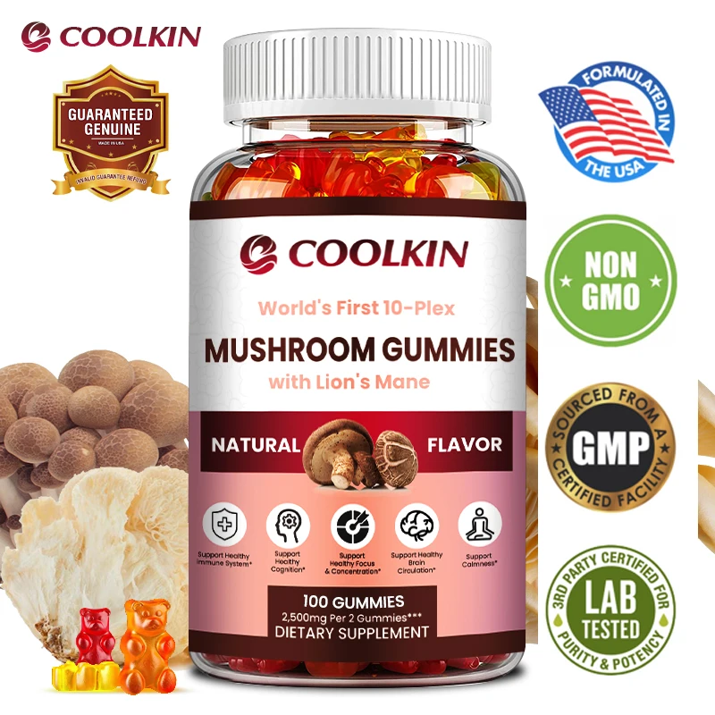 

Mushroom Gummy Complex - Brain Nutrition Supplements Can Help Improve Memory, Concentration, and Mental Clarity