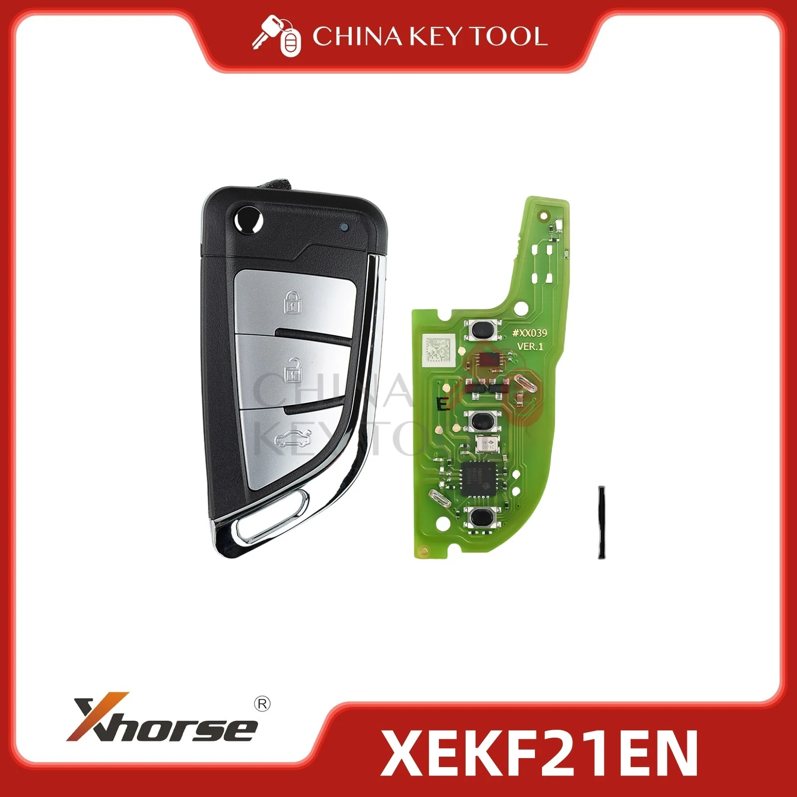 

Xhorse Super Remote Knife Type 3 Buttons with Super Chip XEKF21EN