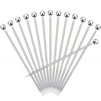 10/50/100Pcs Stainless Steel Cocktail Picks Fruit SticksToothpicks for Party Bar Tools Drink Stirring Sticks Martini Picks Party
