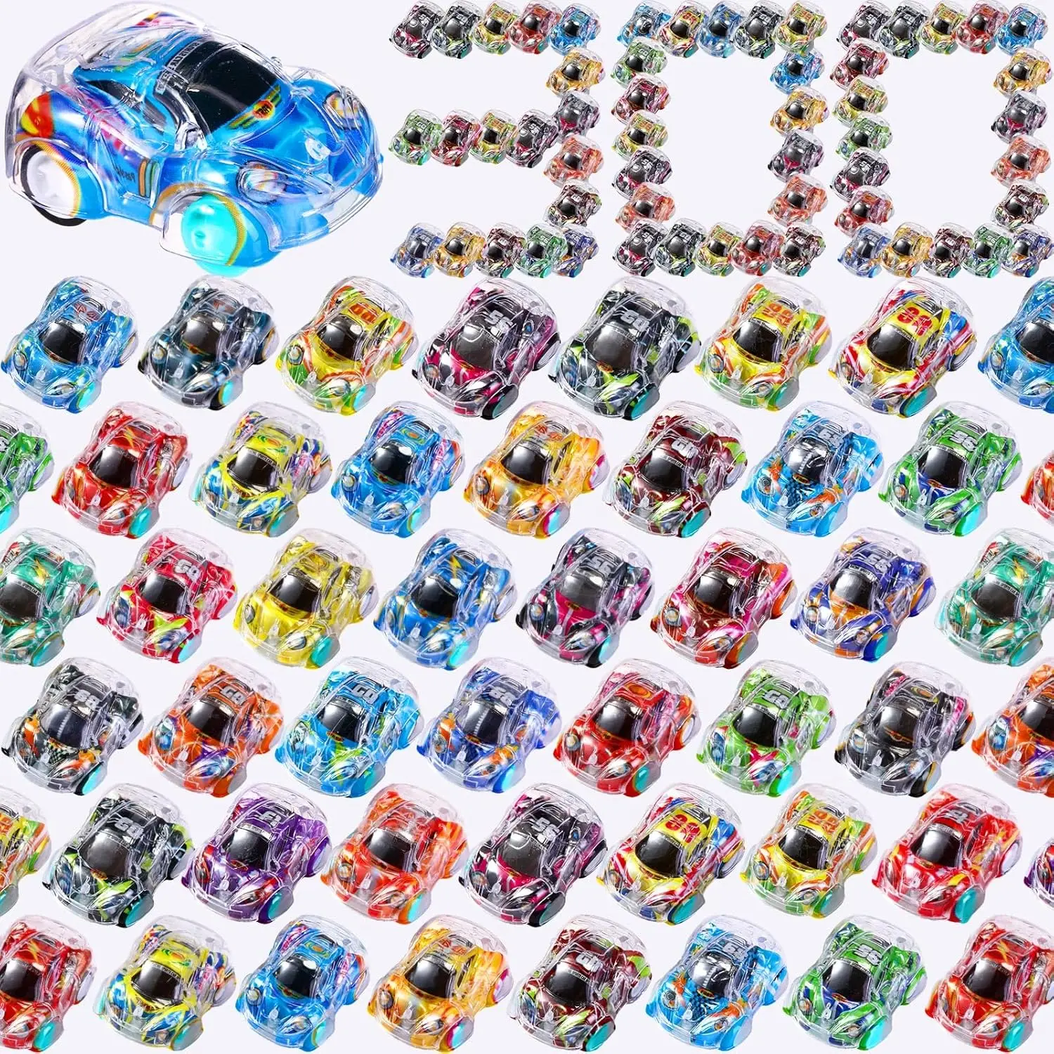 

30-300 Pcs Mini Pull Back Cars Small Race Car Toys Bulk Party Favors for Kids Treasure Box Toys for Classroom Prizes Birthday