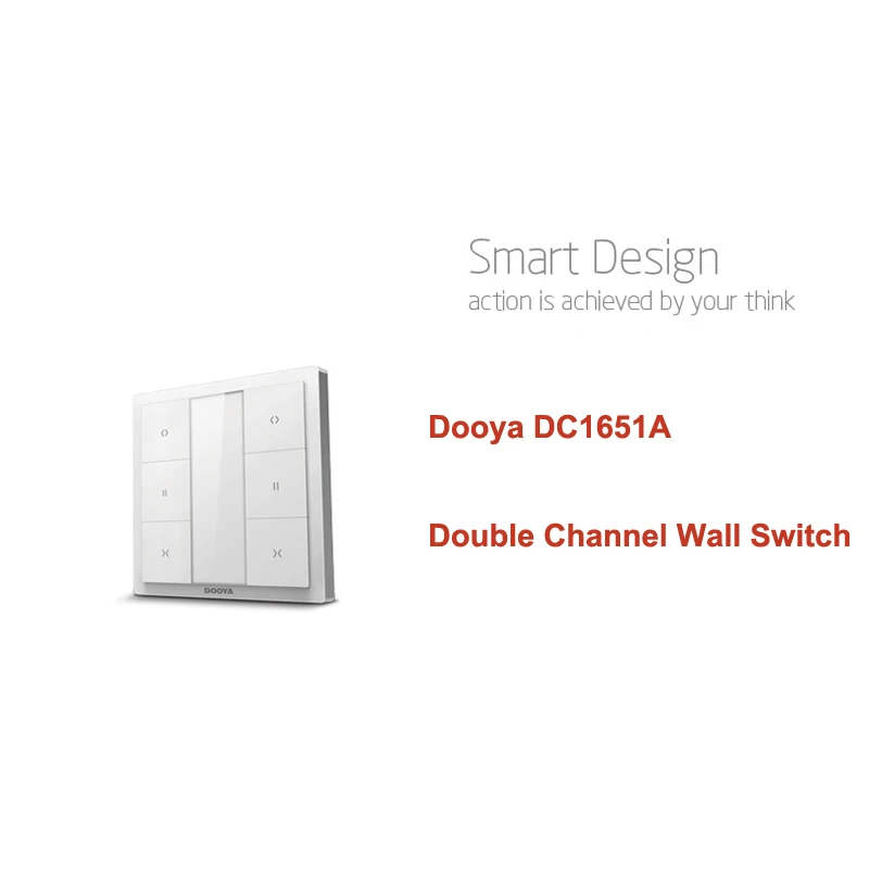 Double Channel Emitter DC1651A, Dooya DC1650A Single Channel Wall Switch, Wall Receiver, Remote Control For Electric Curtain